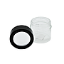 Glass Jar With Black Lid (120 Ml)