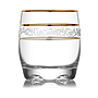 Adora 6Pk 9 3/4 Oz Whisky Glass W Gold Deco